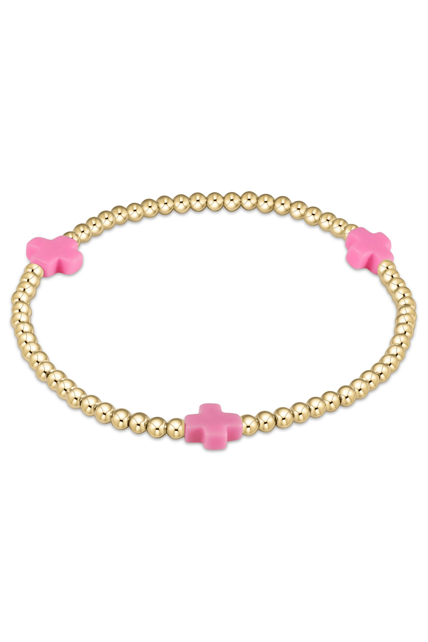 Enewton Extends Signature Cross 3mm Gold Bracelet