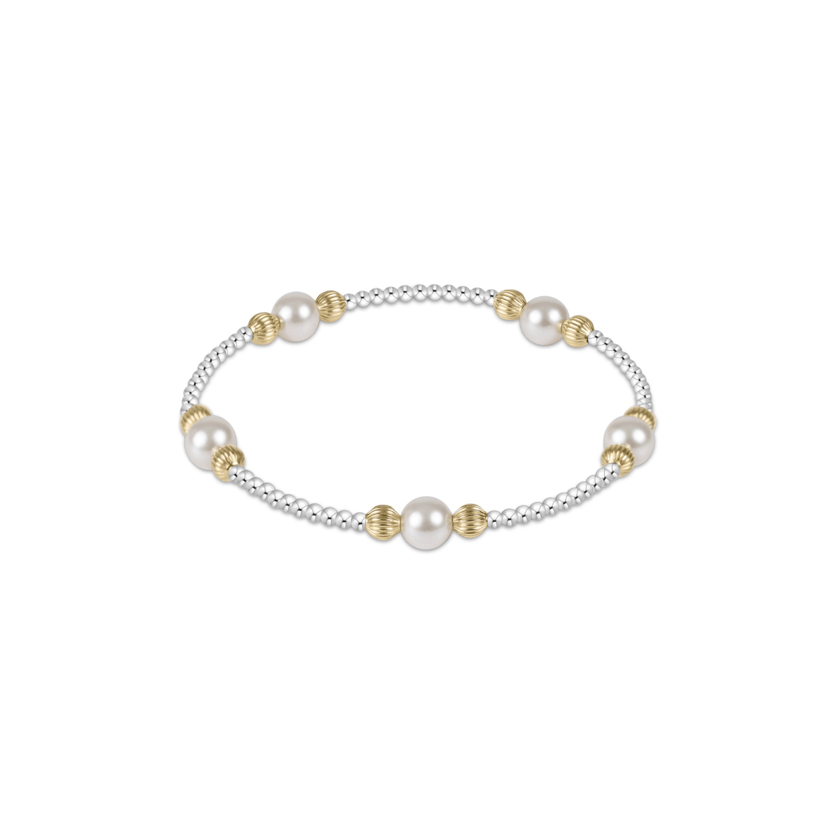 Enewton Jewelry Enewton Purpose  Dignity Mixed Metal Bracelet--Pearl 6mm mixed metal