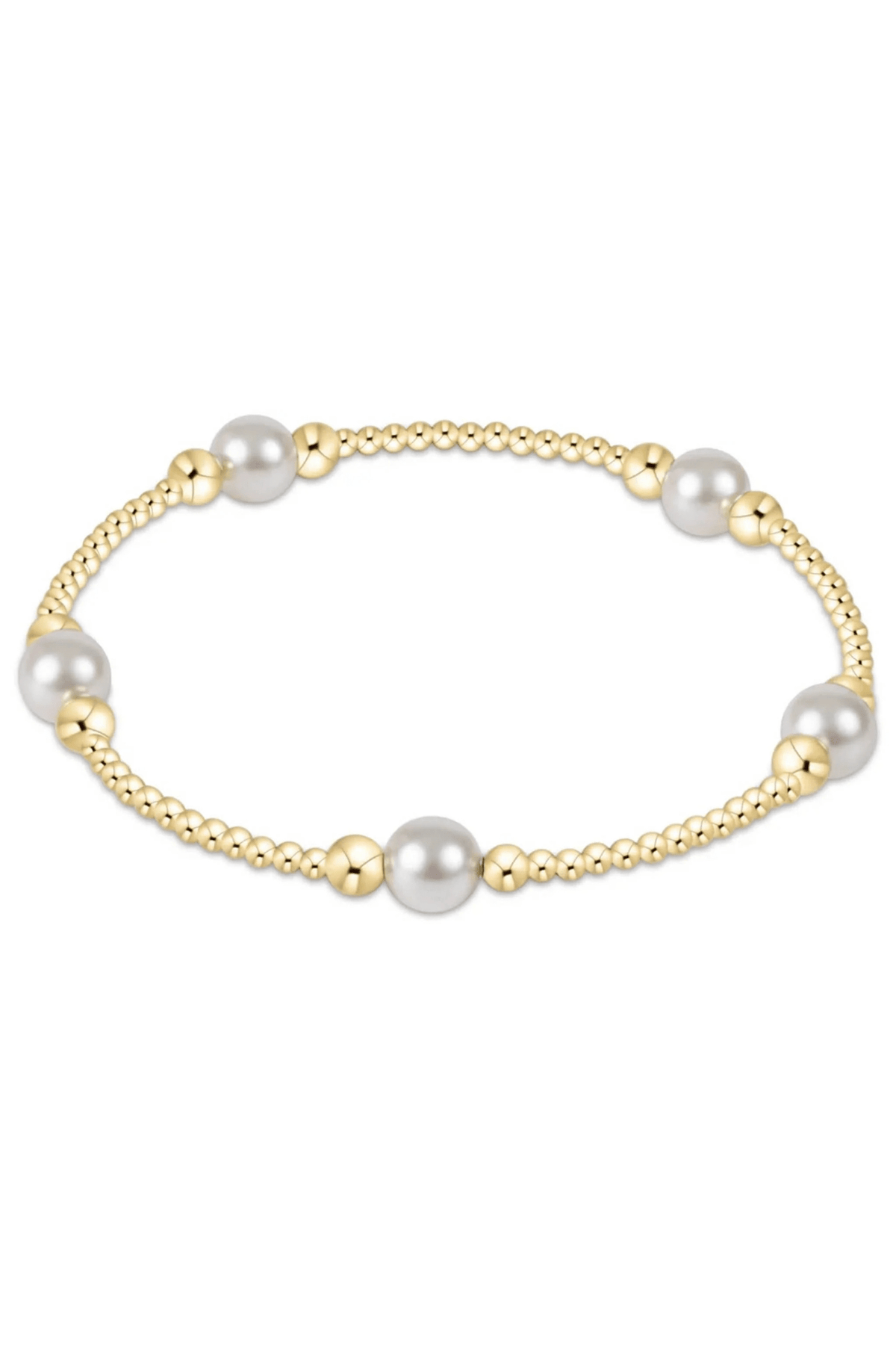 enewton Jewelry Enewton Purpose Pearl 6mm Bead Bracelet- Gold