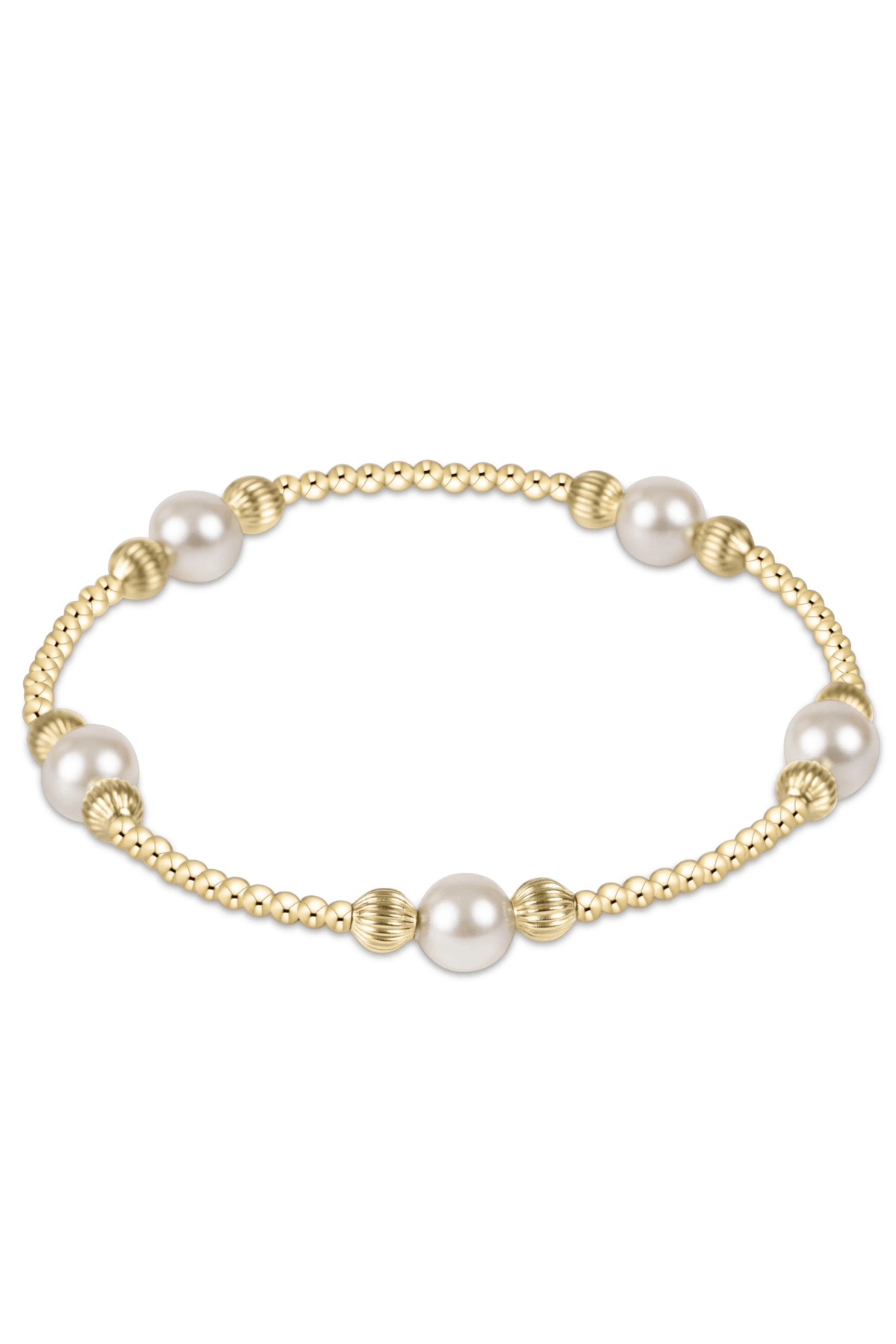 Enewton Purpose Pearl 6mm Dignity Gold Bracelet