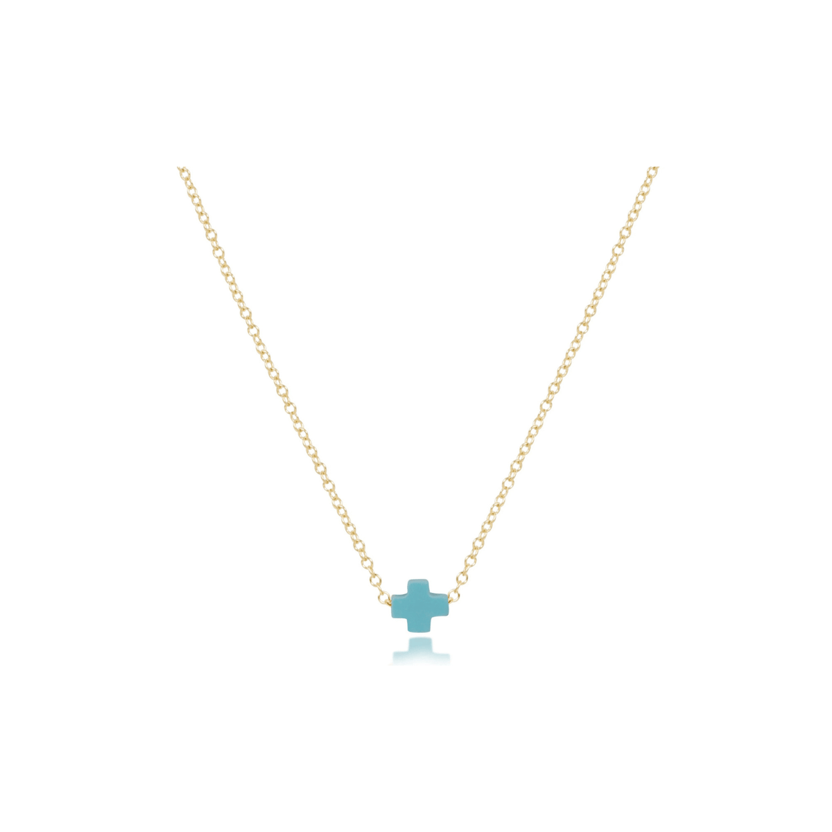Enewton Jewelry Enewton Signature Cross-- Small 16" Necklace Gold