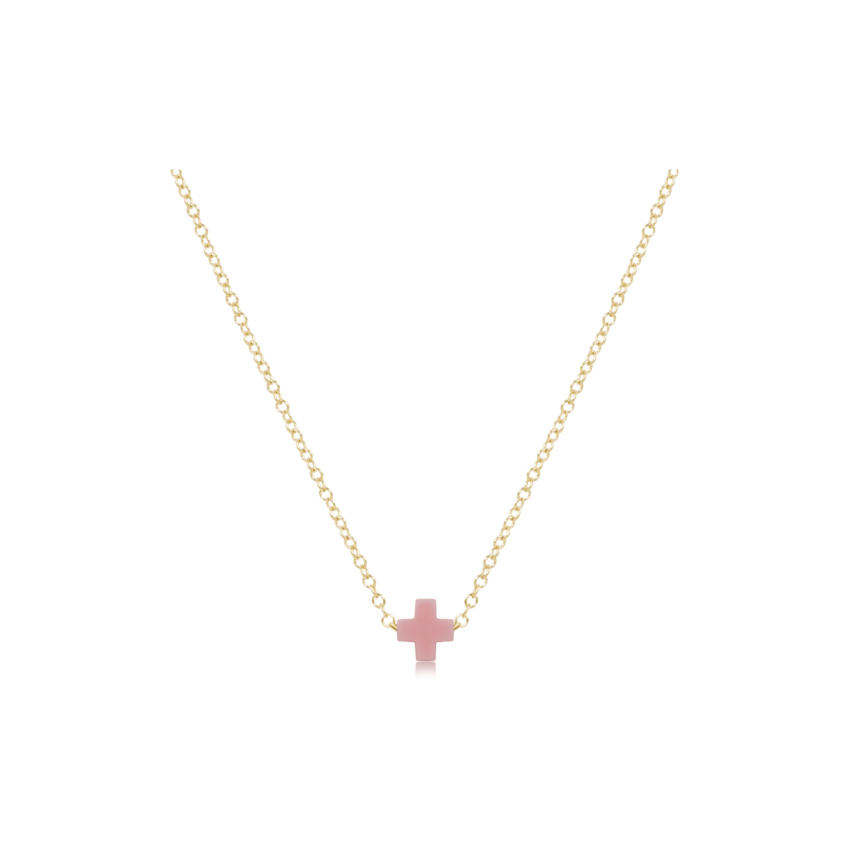 Enewton Jewelry Enewton Signature Cross-- Small 16" Necklace Gold