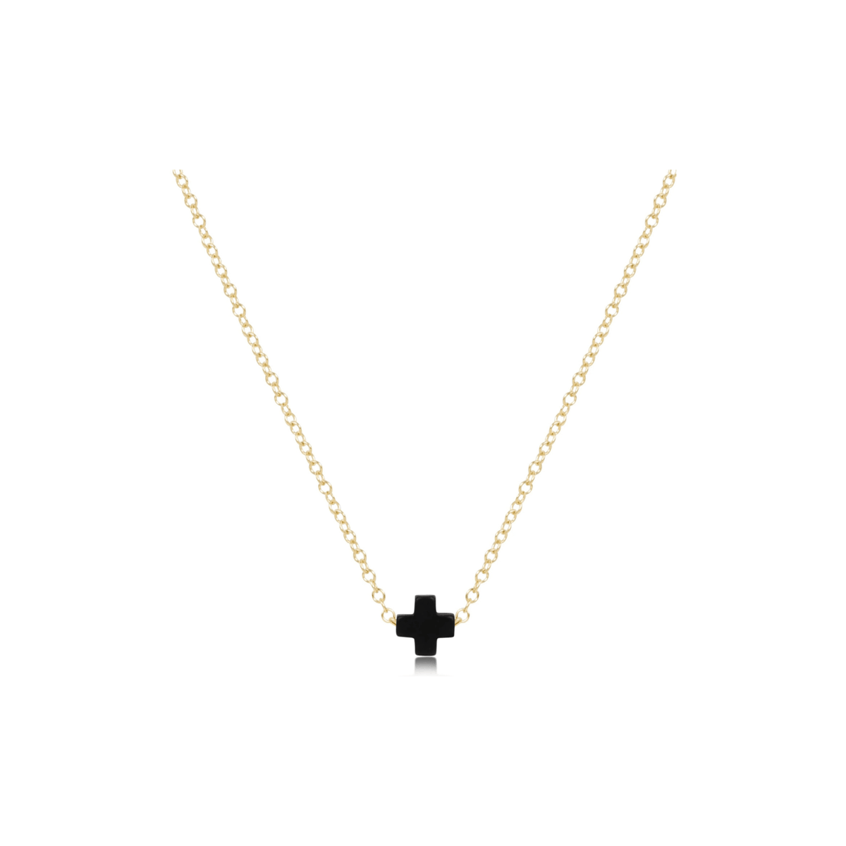 Enewton Jewelry Enewton Signature Cross-- Small 16" Necklace Gold