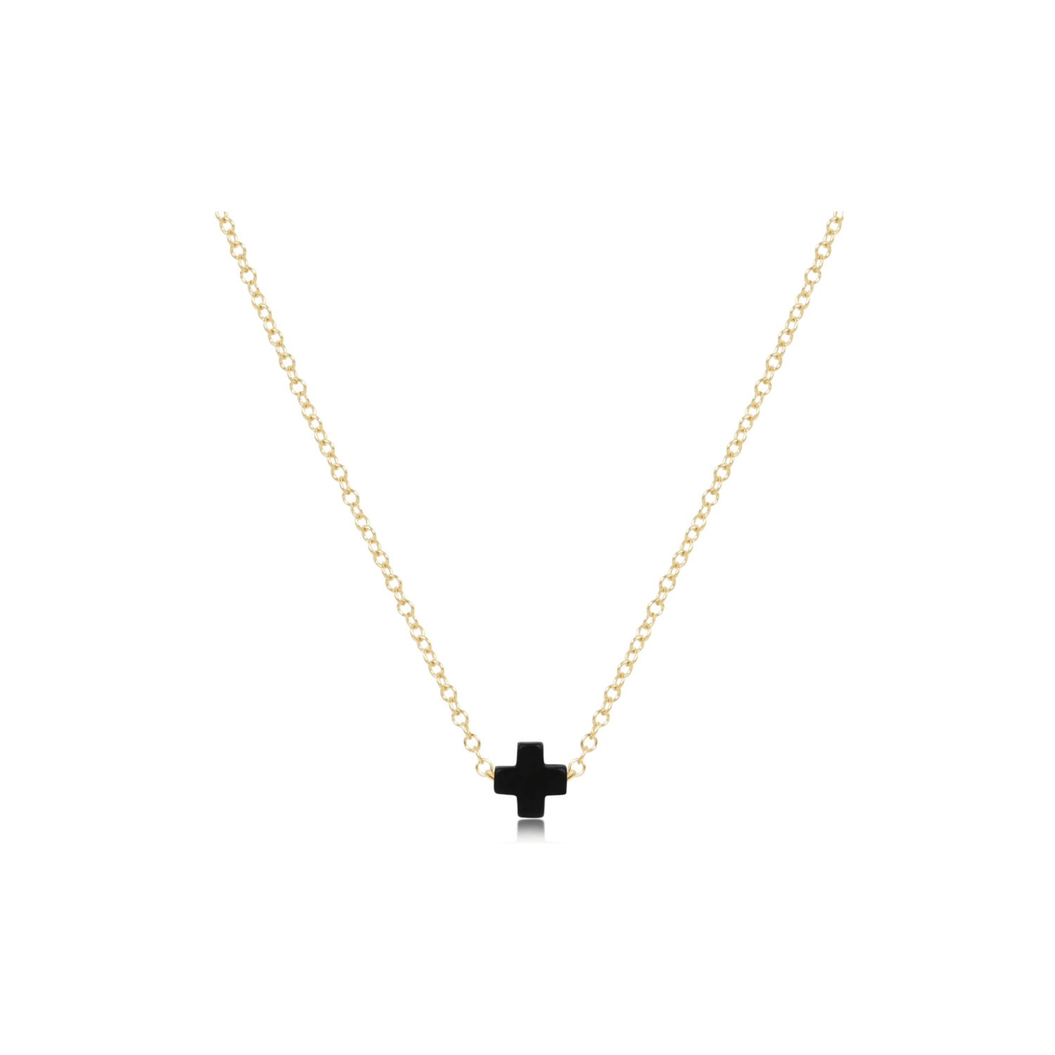 Enewton Jewelry Enewton Signature Cross-- Small 16" Necklace Gold