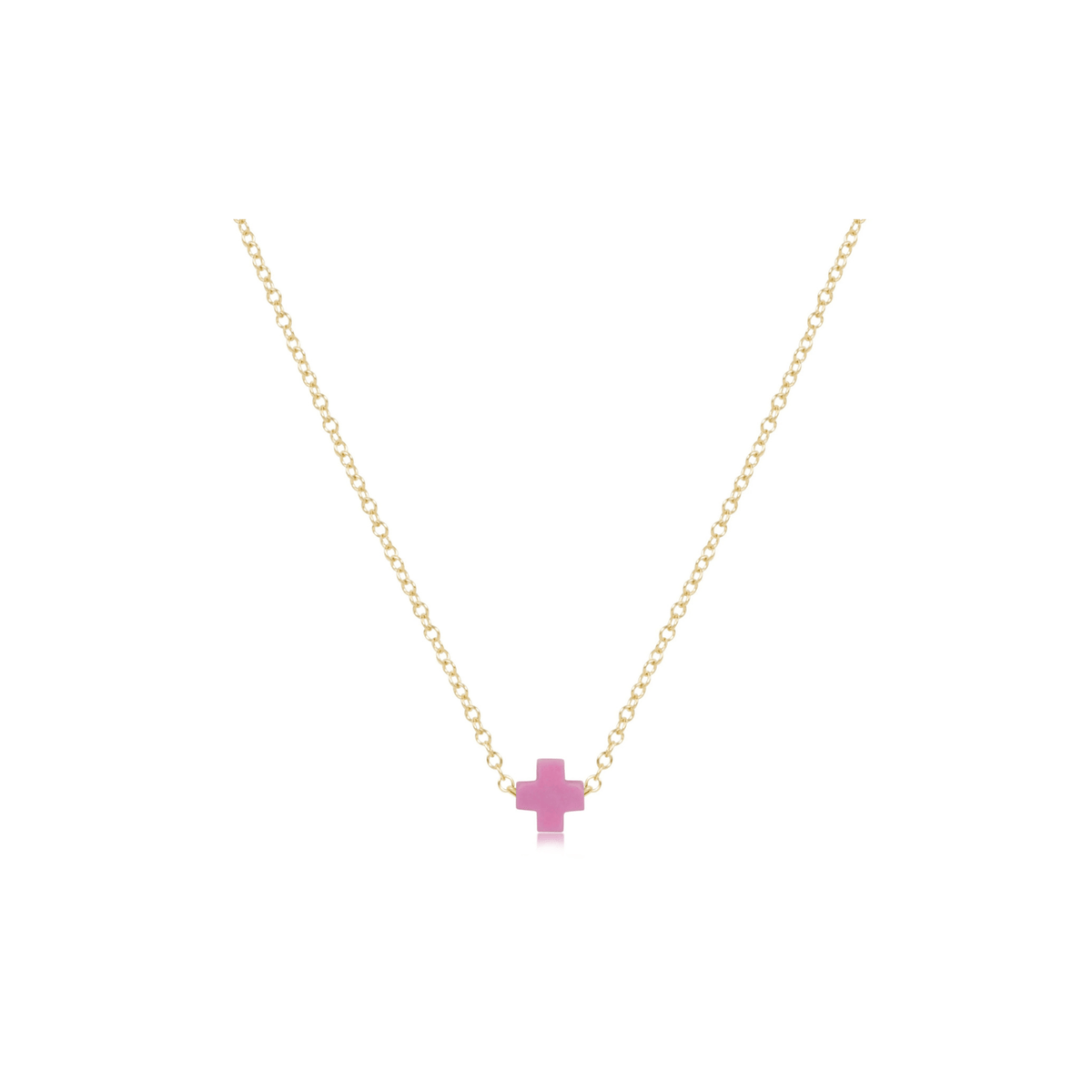 Enewton Jewelry Enewton Signature Cross-- Small 16" Necklace Gold