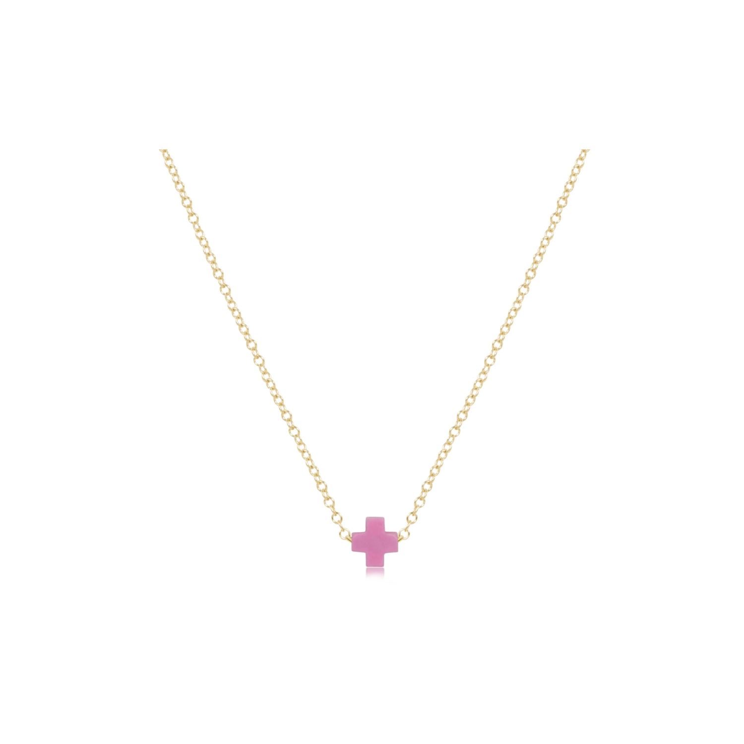Enewton Jewelry Enewton Signature Cross-- Small 16" Necklace Gold