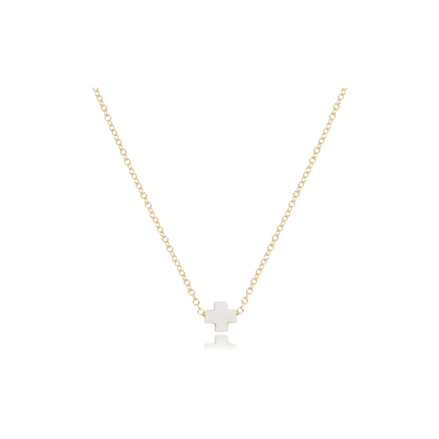 Enewton Jewelry Enewton Signature Cross-- Small 16" Necklace Gold