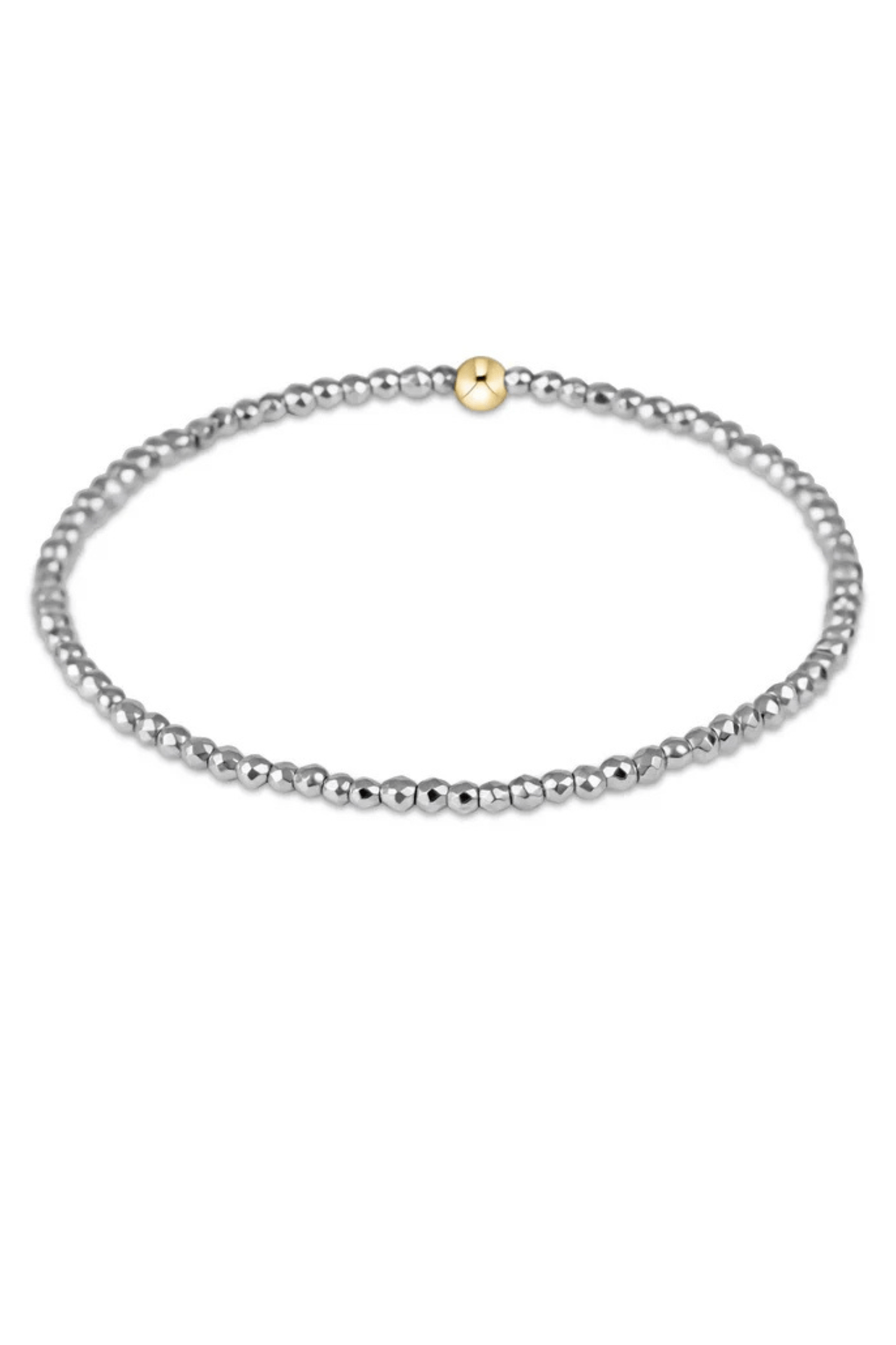 Enewton Jewelry Enewton Silver Faceted Hematite 2mm Bead Bracelet