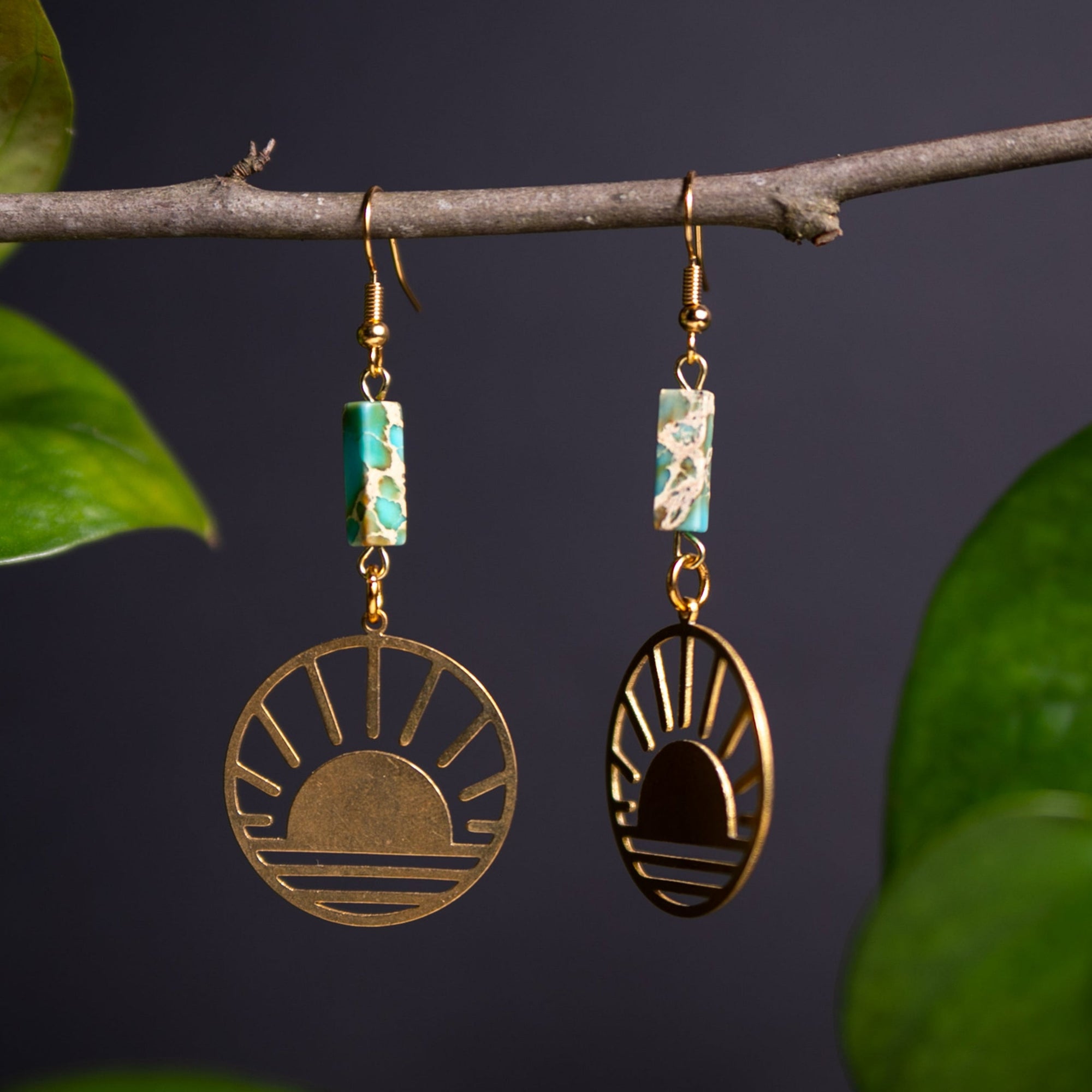 Rising Sun with Sea Sediment Jasper