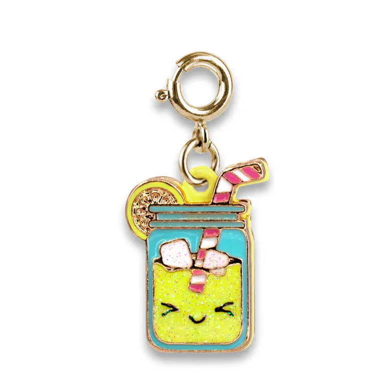 High Intencity Jewelry Gold Glitter Lemonade Charm Gold
