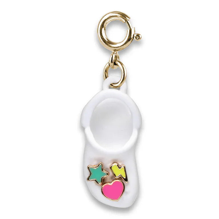 High Intencity Jewelry Gold Rubber Clog Charm Gold