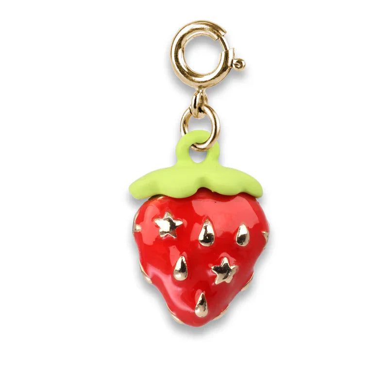 High Intencity Jewelry Gold Strawberry Charm Red