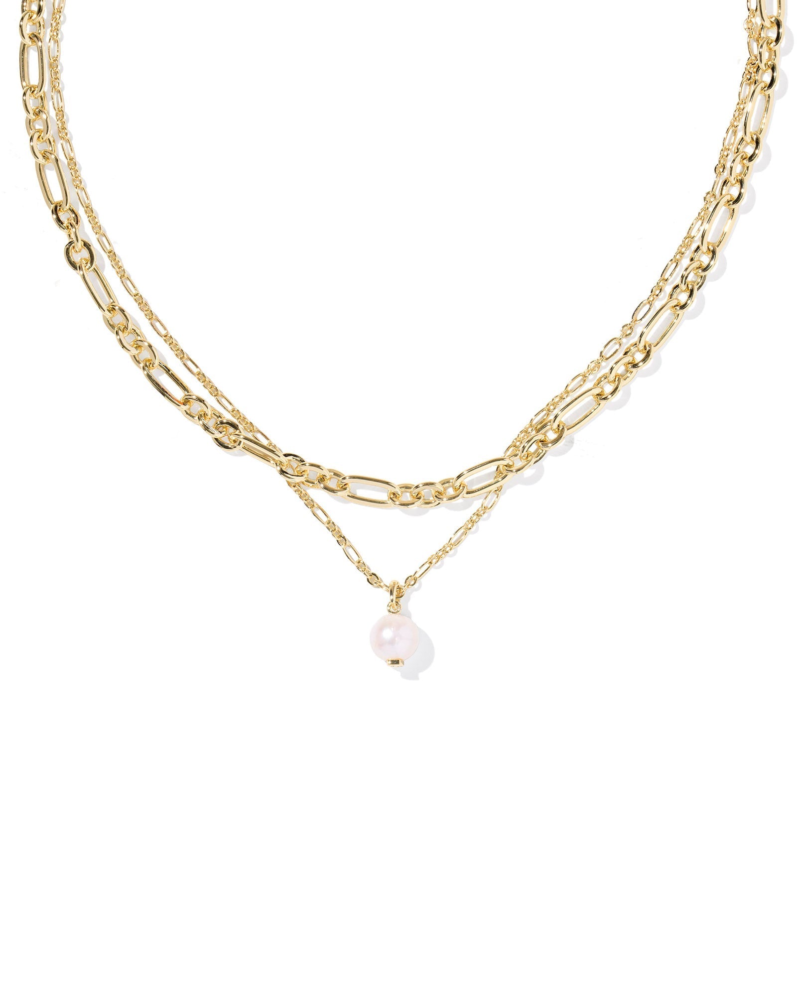 Kendra Scott Accessory Kendra Scott Ashton Gold Multi Strand Necklace - Freshwater Cultured Pearl Gold