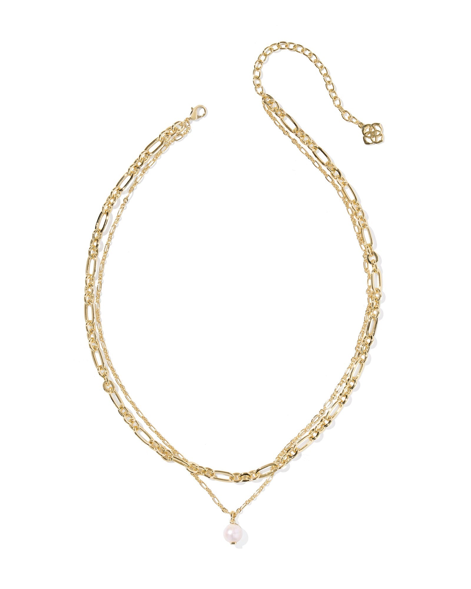 Kendra Scott Accessory Kendra Scott Ashton Gold Multi Strand Necklace - Freshwater Cultured Pearl Gold