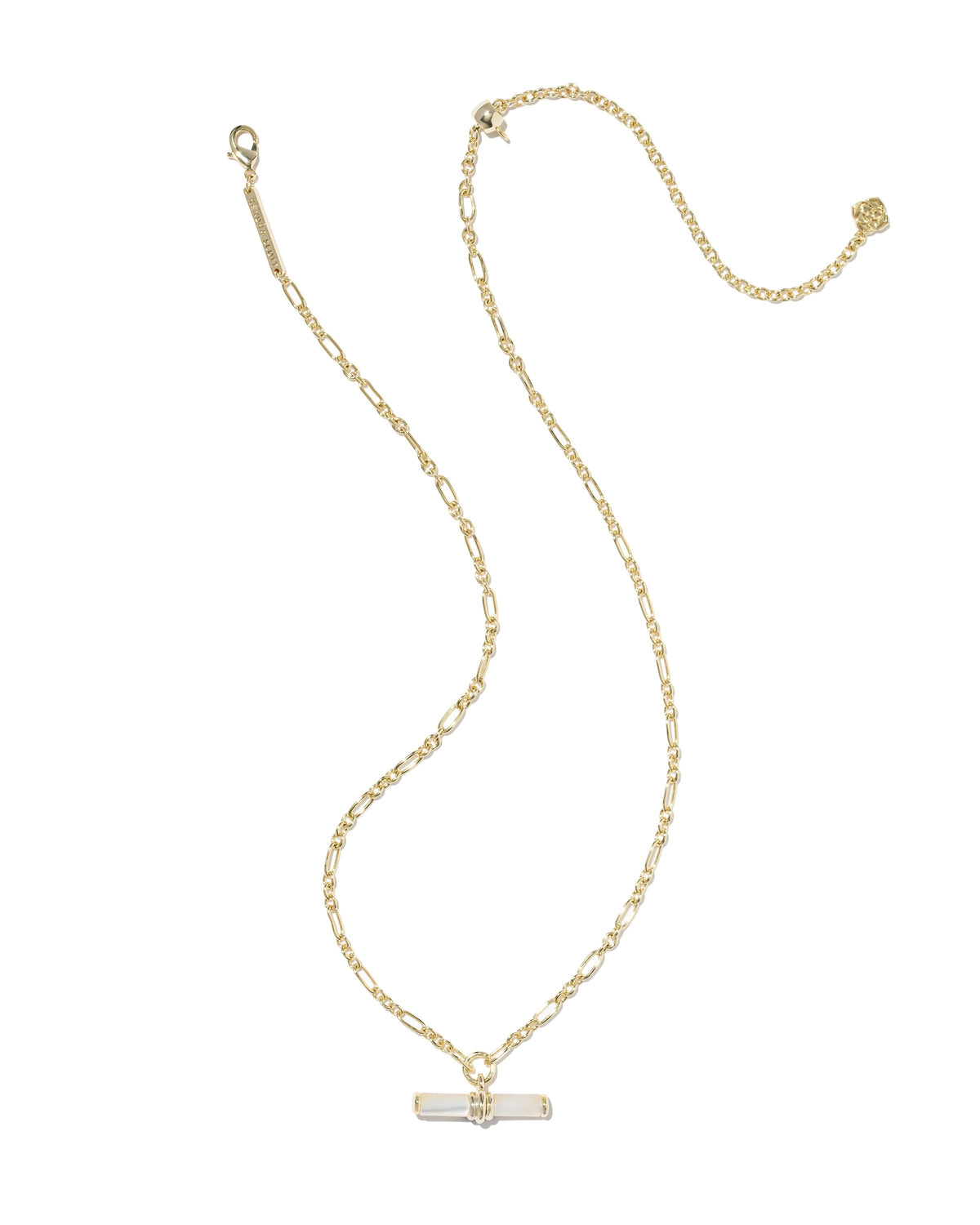 Kendra Scott Jewelry Kendra Scott Bree Beaded T Bar Necklace-- Gold Ivory Mother of Pearl