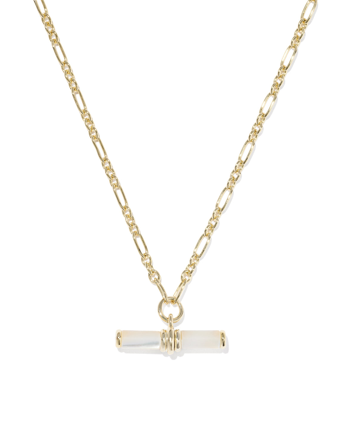 Kendra Scott Jewelry Kendra Scott Bree Beaded T Bar Necklace-- Gold Ivory Mother of Pearl