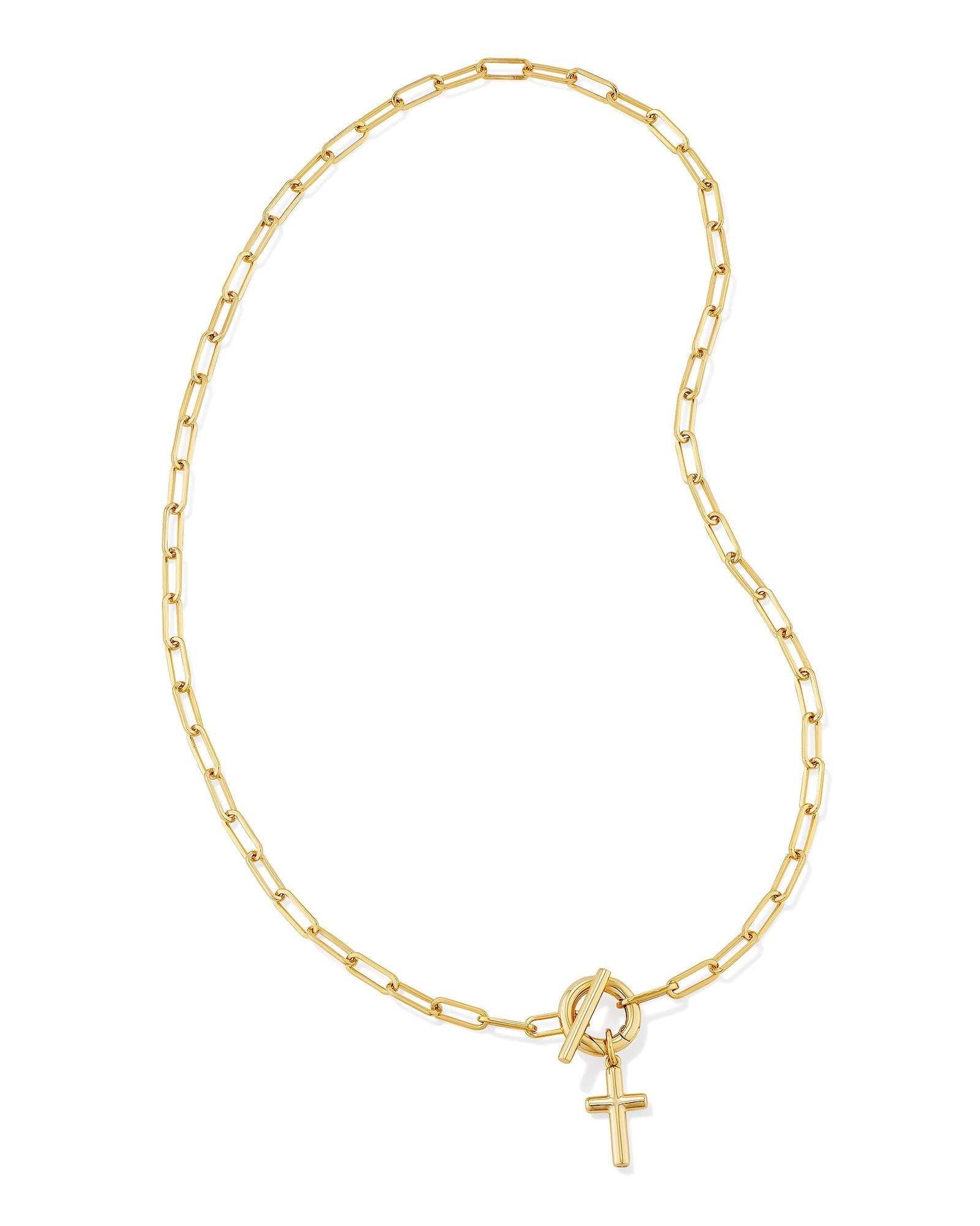 Kendra Scott Jewelry Kendra Scott Cross Link and Chain Necklace-- Gold Metal