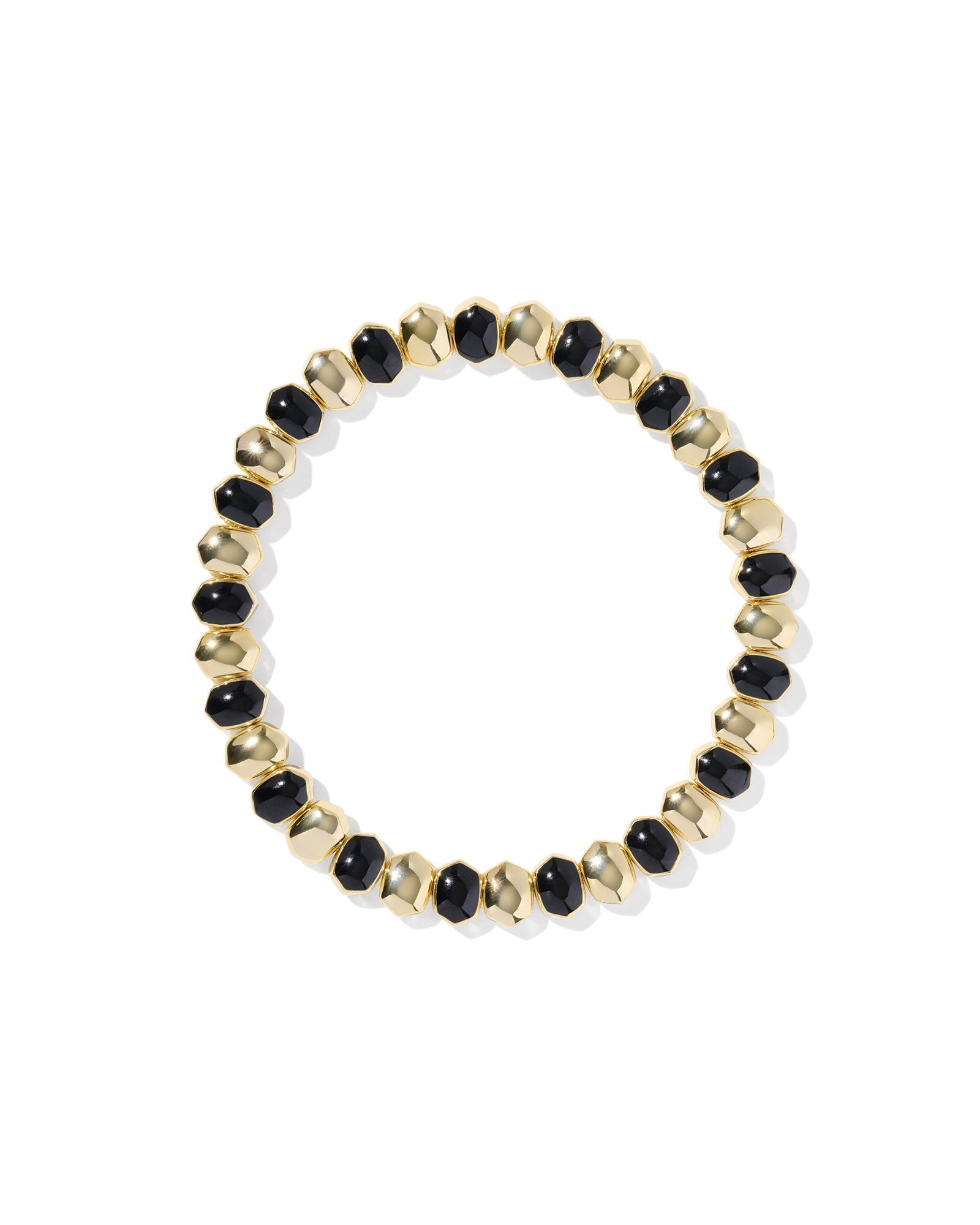Kendra Scott Accessory Kendra Scott Daphne Enamel Gold Stretch Bracelet- Black Enamel Black