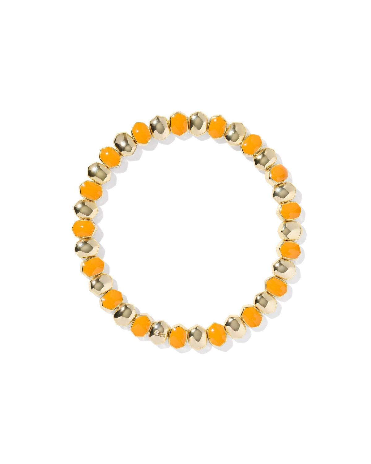 Kendra Scott Accessory Kendra Scott Daphne Enamel Stretch Bracelet- Gold Bright Orange Enamel Orange