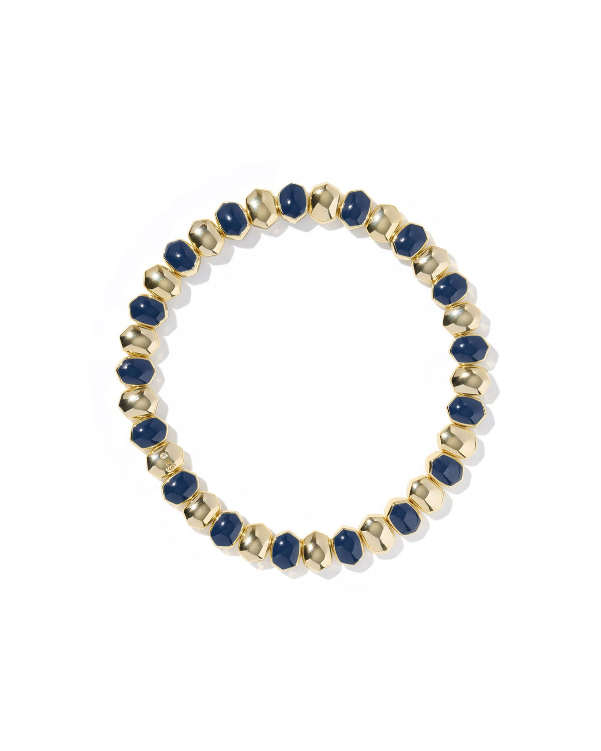 Kendra Scott Accessory Kendra Scott Daphne Enamel Stretch Bracelet- Gold Navy Enamel Navy