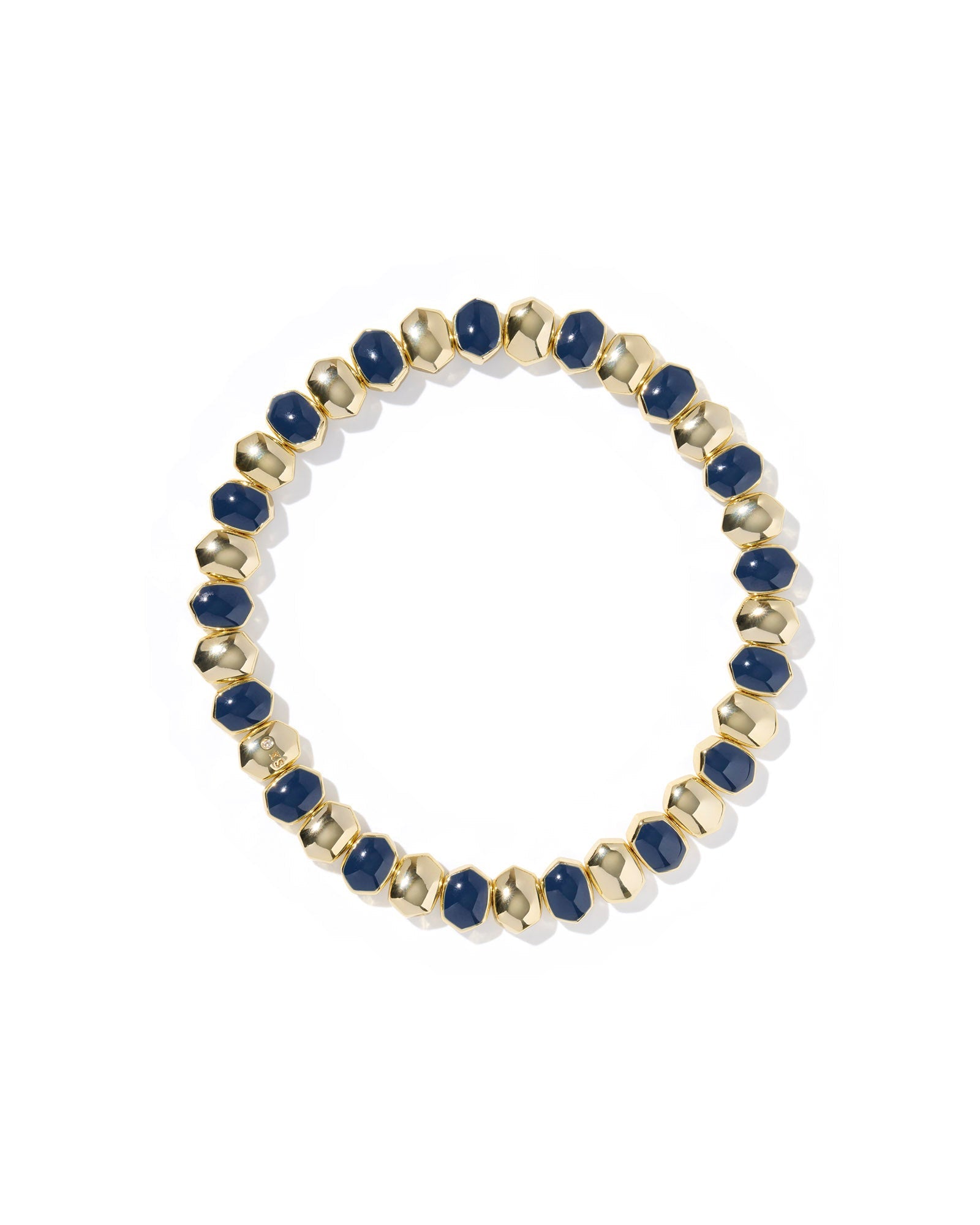 Kendra Scott Accessory Kendra Scott Daphne Enamel Stretch Bracelet- Gold Navy Enamel Navy