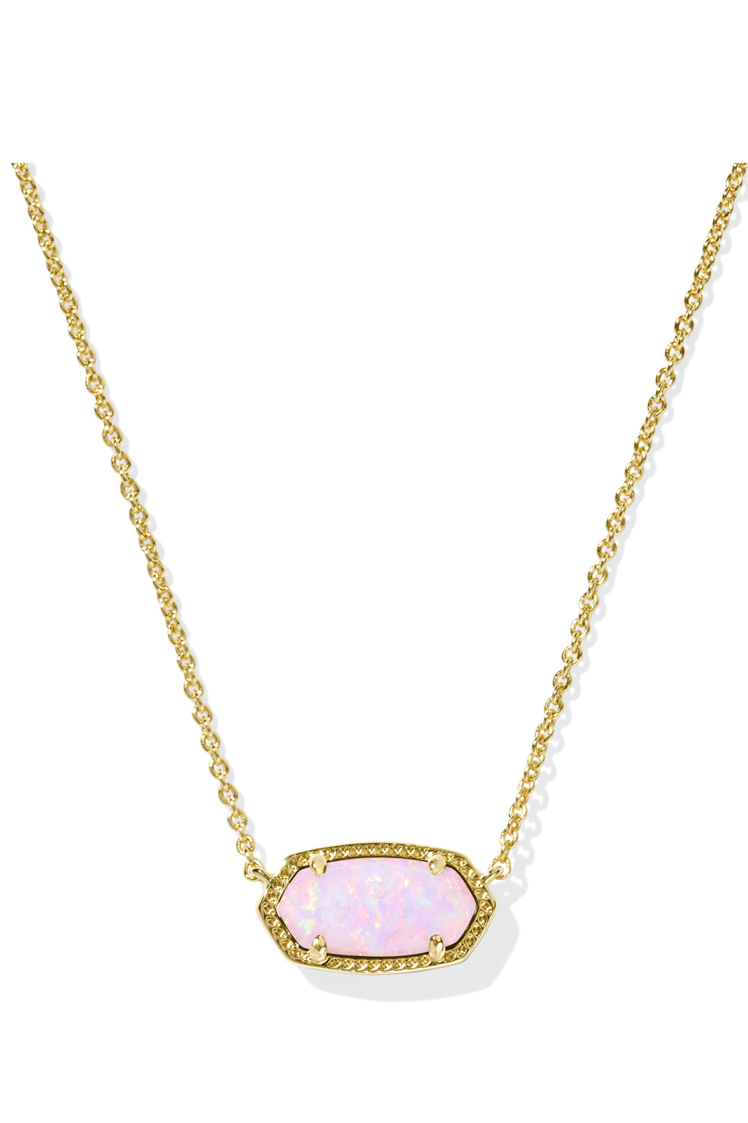 Kendra Scott Elisa Necklace-- Gold Blush Pink Opal