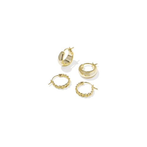 Kendra Scott Gabriella Gold Huggie Earrings - Set Of 2