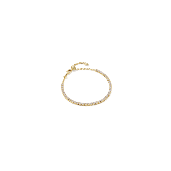 Kendra Scott Jewelry Kendra Scott Renee Tennis Bracelet - Gold White CZ Gold