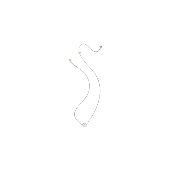 Kendra Scott Jewelry Kendra Scott Tatum June Short Pendant Necklace-- Rhod Rhodium