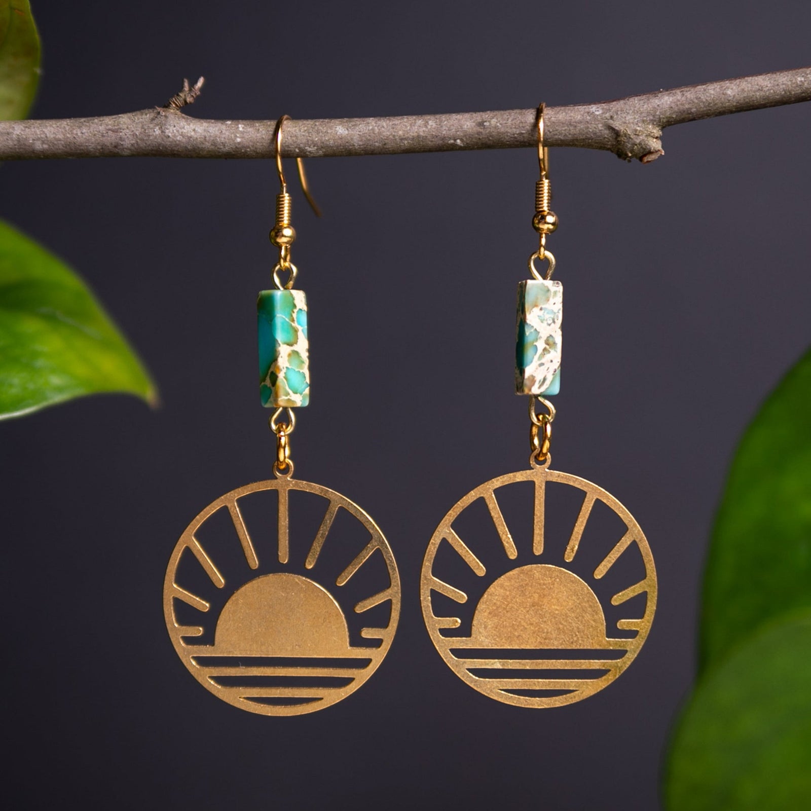 Rising Sun with Sea Sediment Jasper