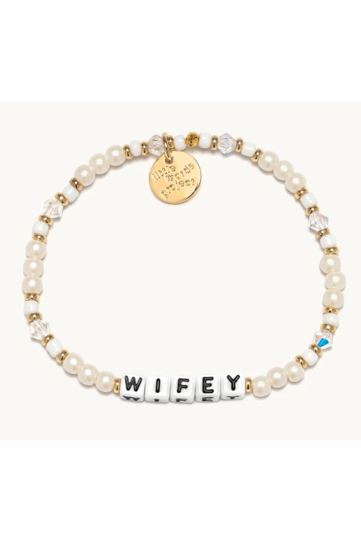 Little Words Project Jewelry Little Words Project "Wifey" Beaded Bracelet