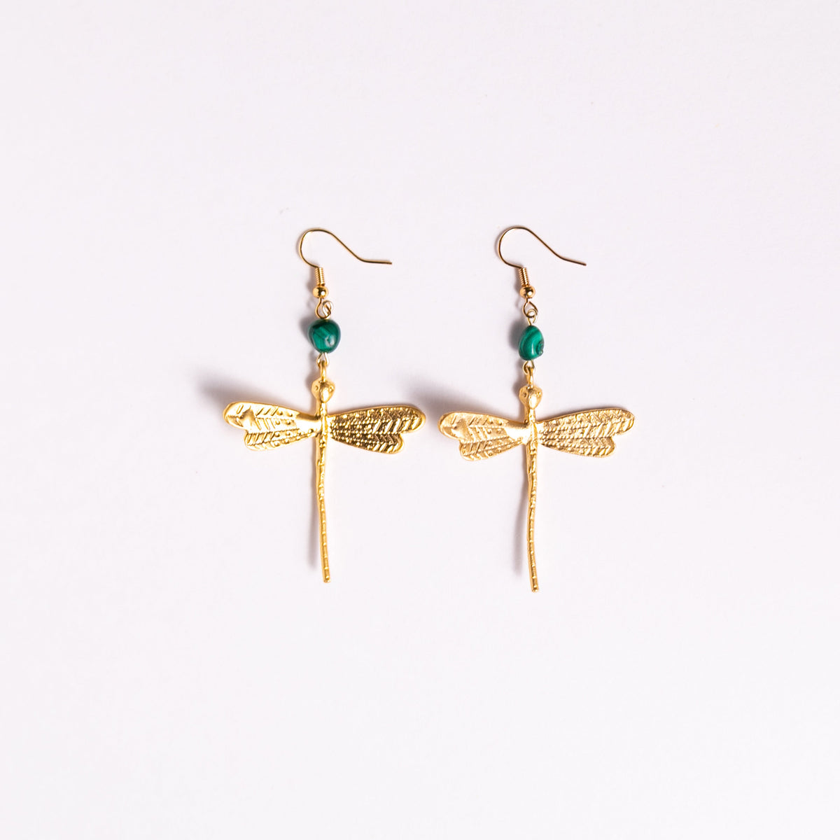 Gold Dragonfly Jewelry by Kinley Jewelry handmade