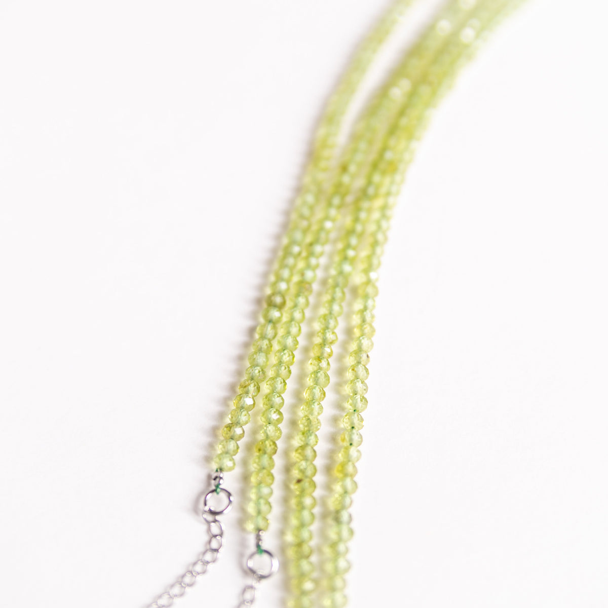 Microfaceted Peridot Bracelet