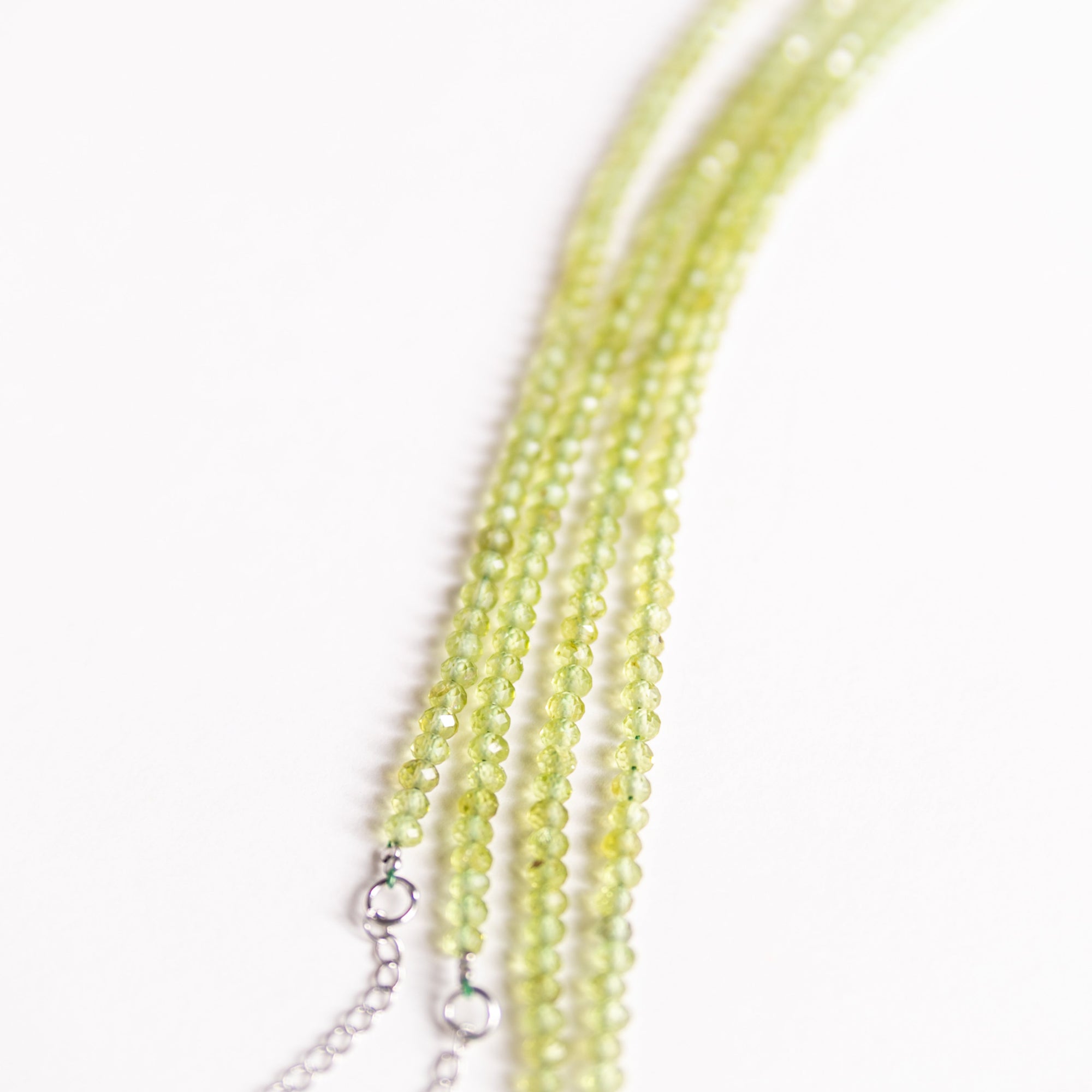 Microfaceted Peridot Bracelet