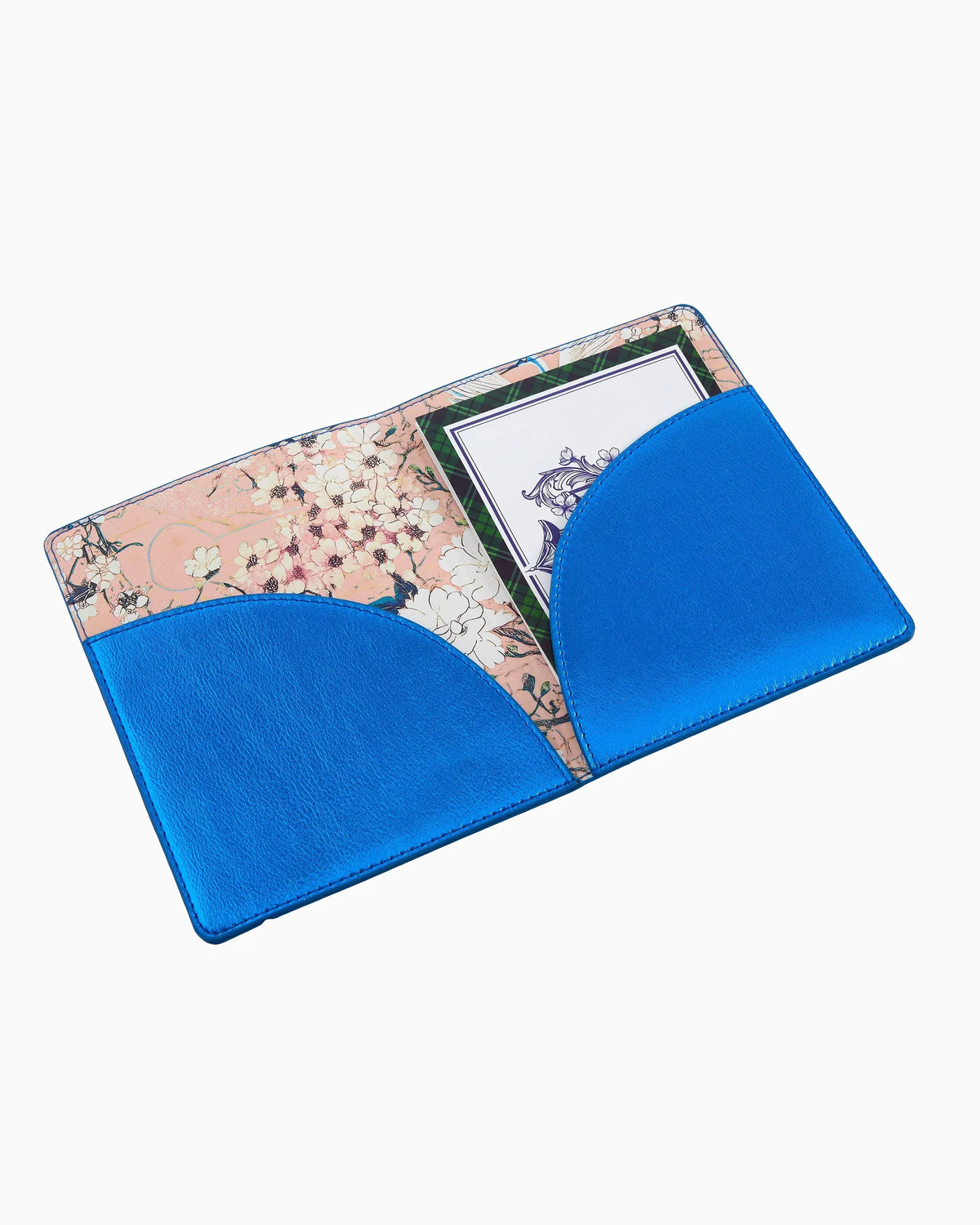 Oh My Mahjong Gift Metallic Blue Mahjong Card Folio Metallic Blue