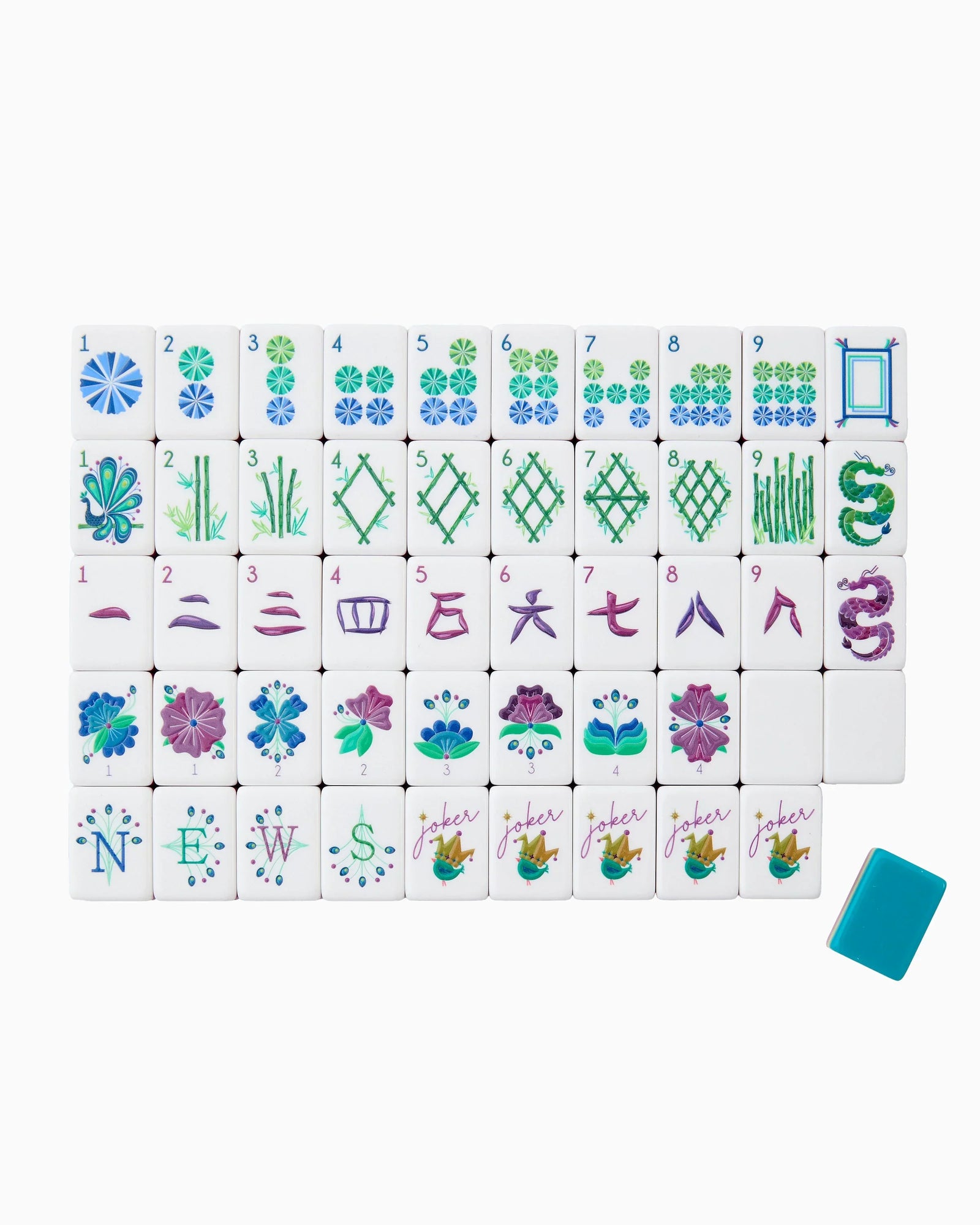 Oh My Mahjong Gifts Oh My Mahjong-  Lagoon Mahjong Tiles Lagoon