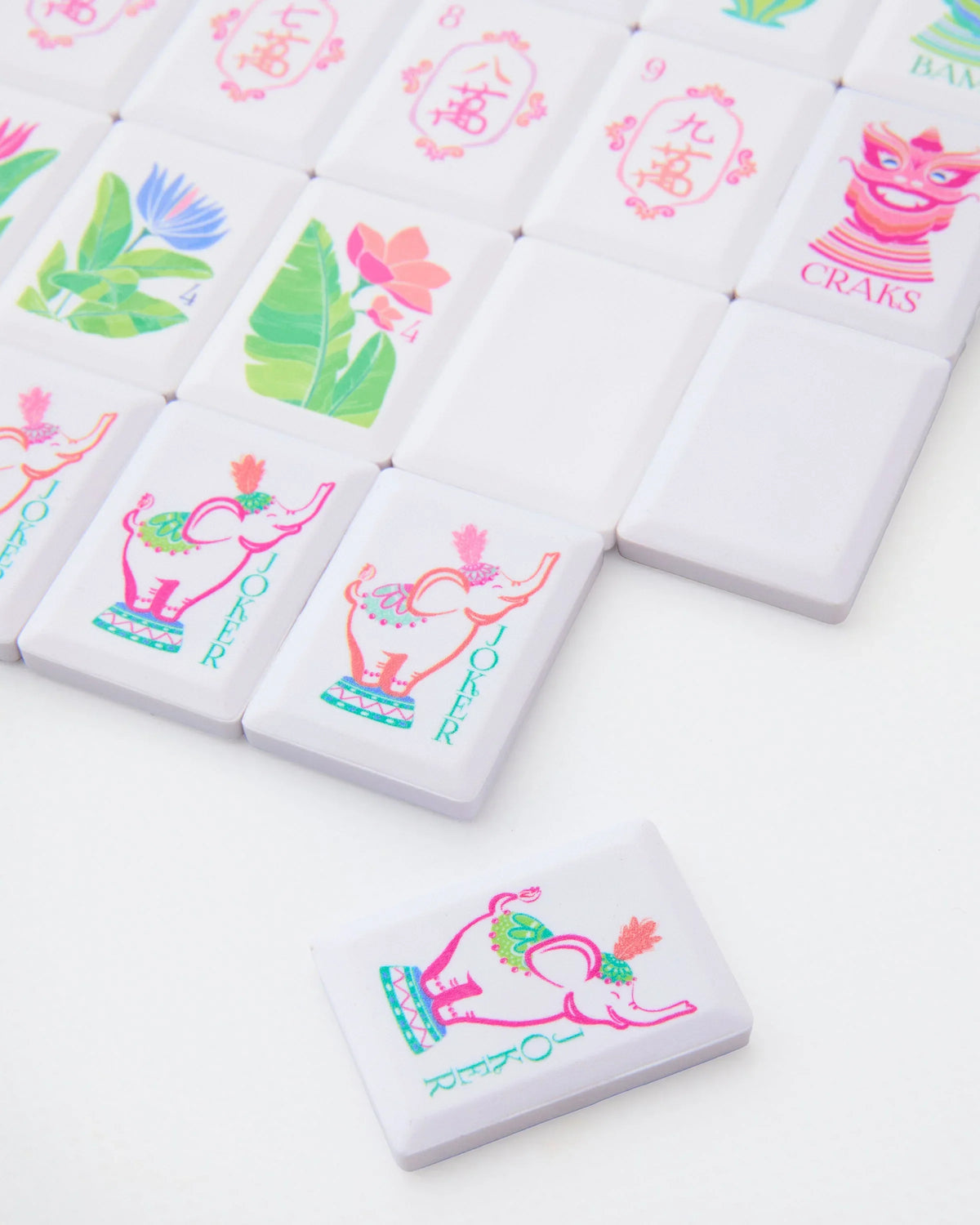 Oh My Mahjong Gifts Oh My Mahjong - Poppy Debutante Tile Travel Set Poppy Travel