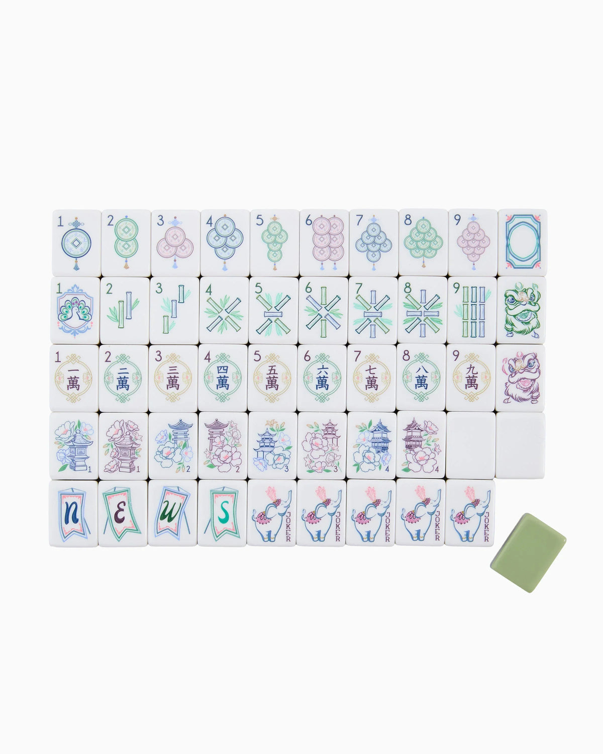 Oh My Mahjong Gifts Oh My Mahjong -Willow Mahjong Tiles Willow