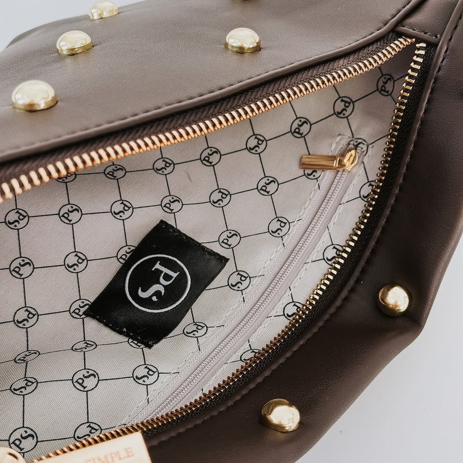 Pretty Simple Accessory Pretty Simple Chic Gold Studded Westlyn Bum Bag