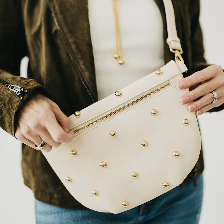 Pretty Simple Accessory Pretty Simple Chic Gold Studded Westlyn Bum Bag
