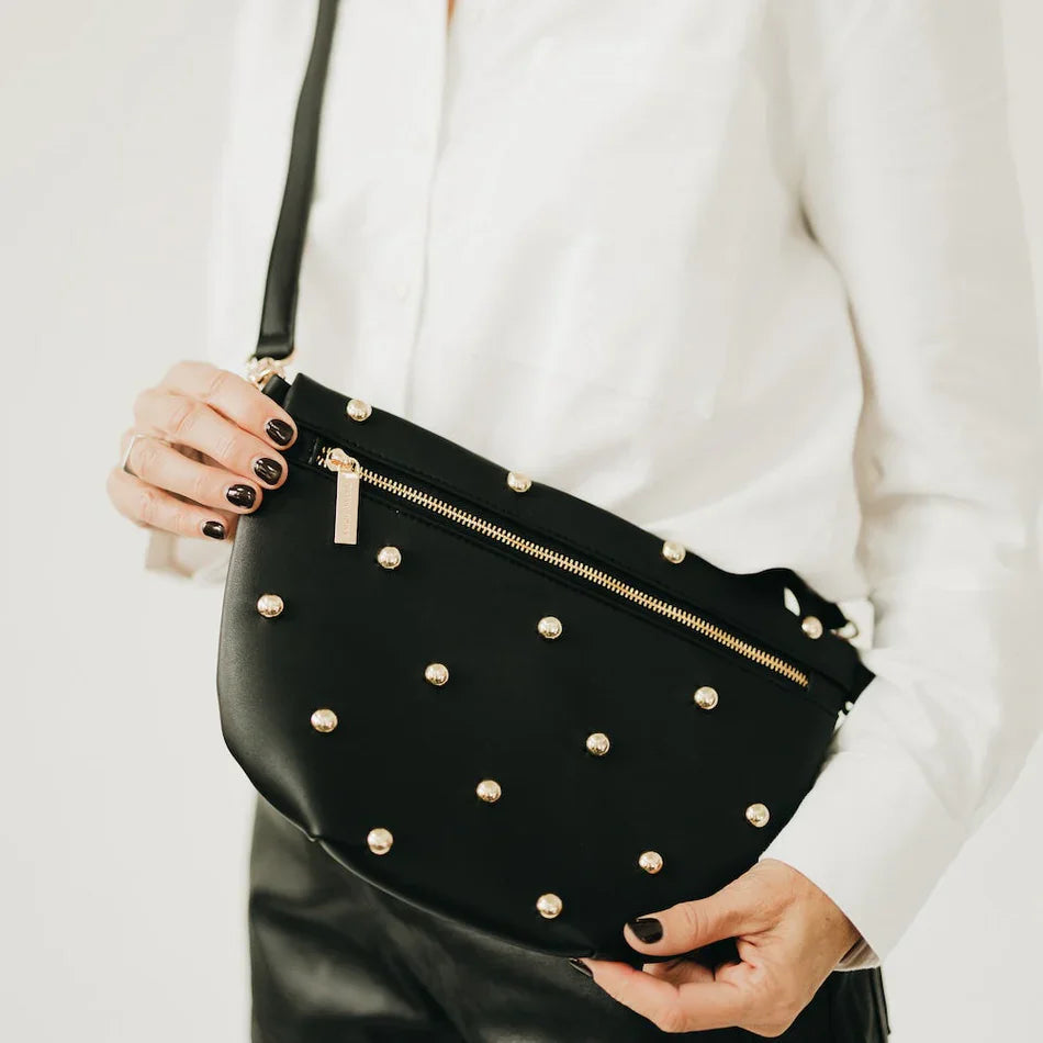 Pretty Simple Accessory Pretty Simple Chic Gold Studded Westlyn Bum Bag