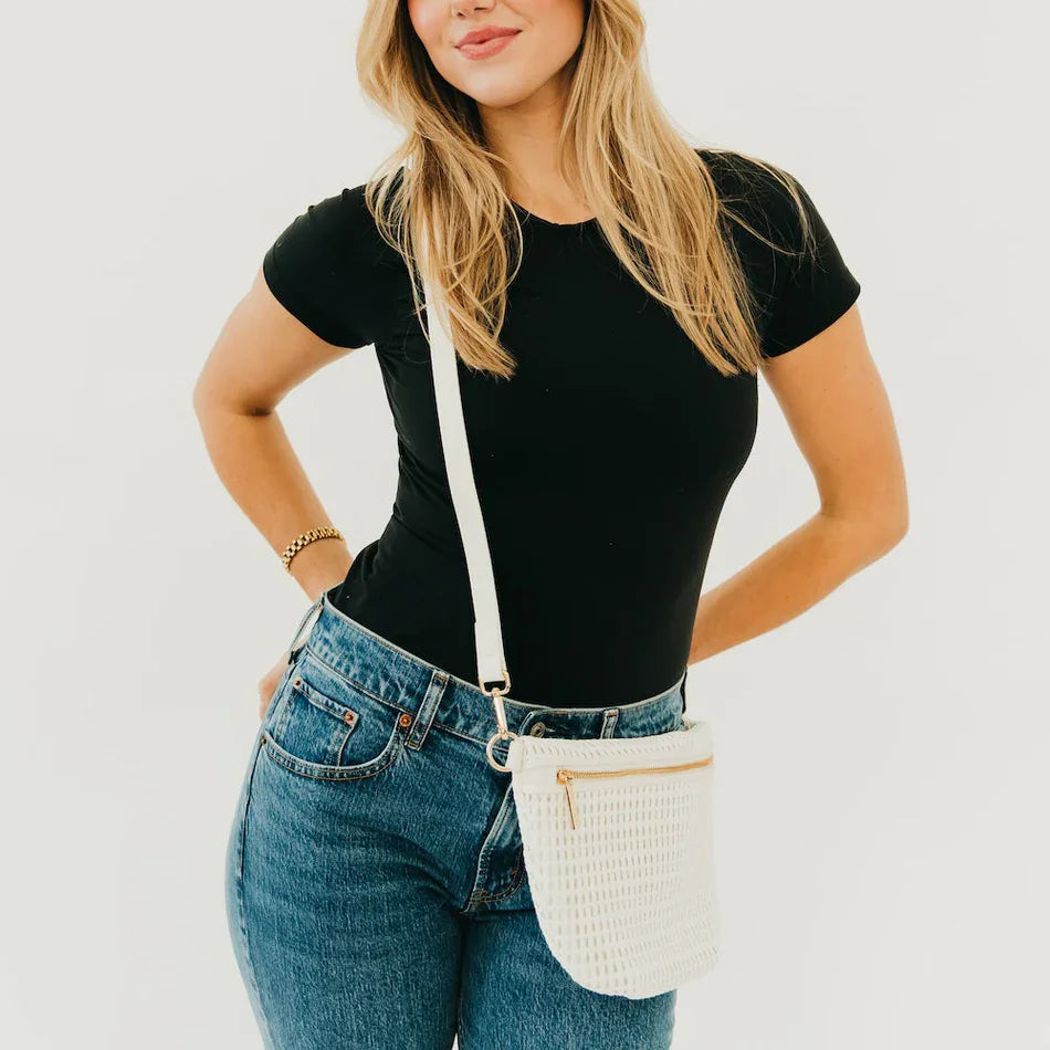 Pretty Simple Accessory Pretty Simple Hollow Westlyn Bum Bag White