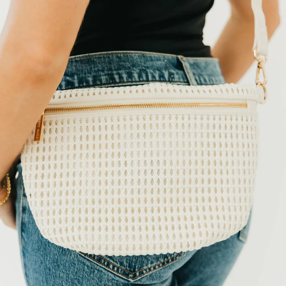 Pretty Simple Accessory Pretty Simple Hollow Westlyn Bum Bag White
