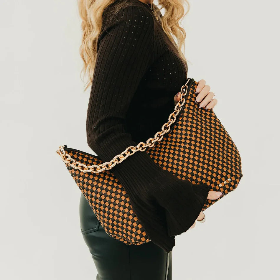 Pretty Simple Accessory Pretty Simple Sienna Slouchy Woven Shoulder Bag