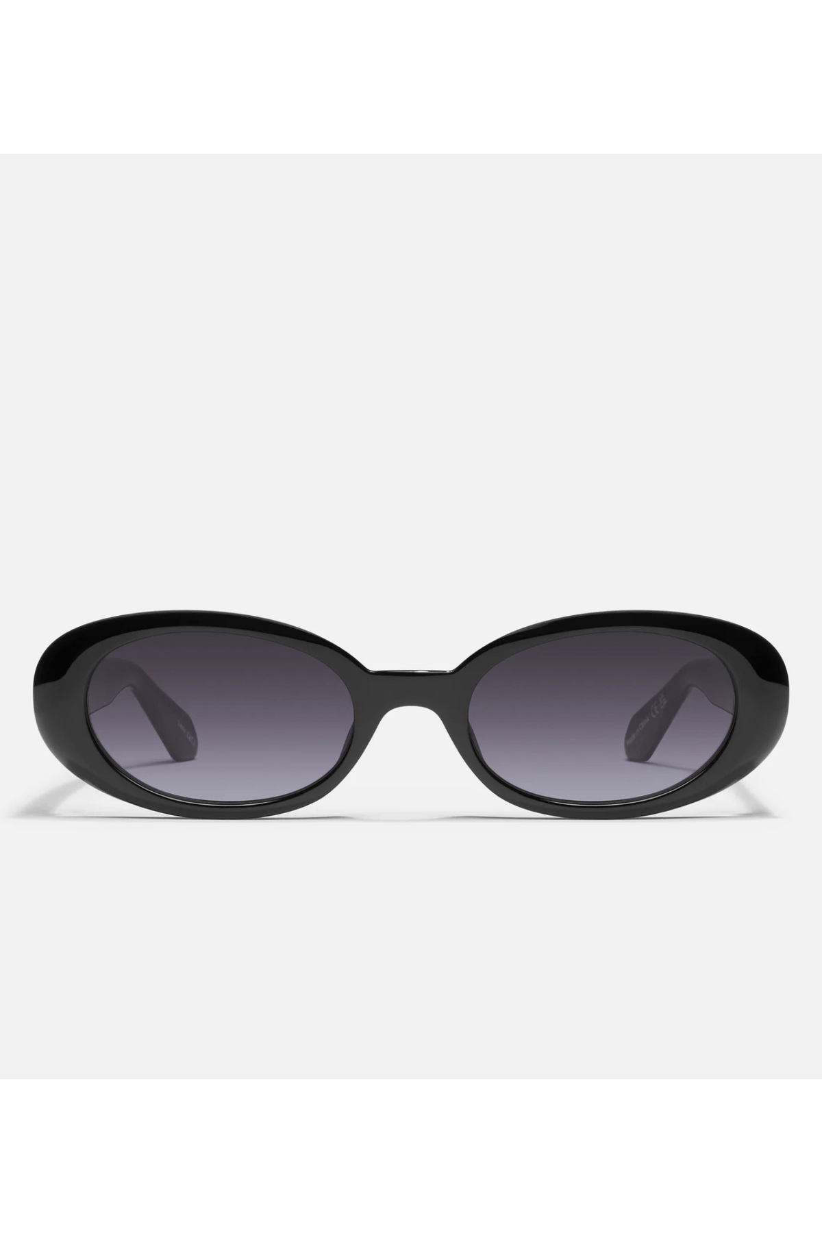 Quay Felt Cute Sunglasses-- Black/Smoke