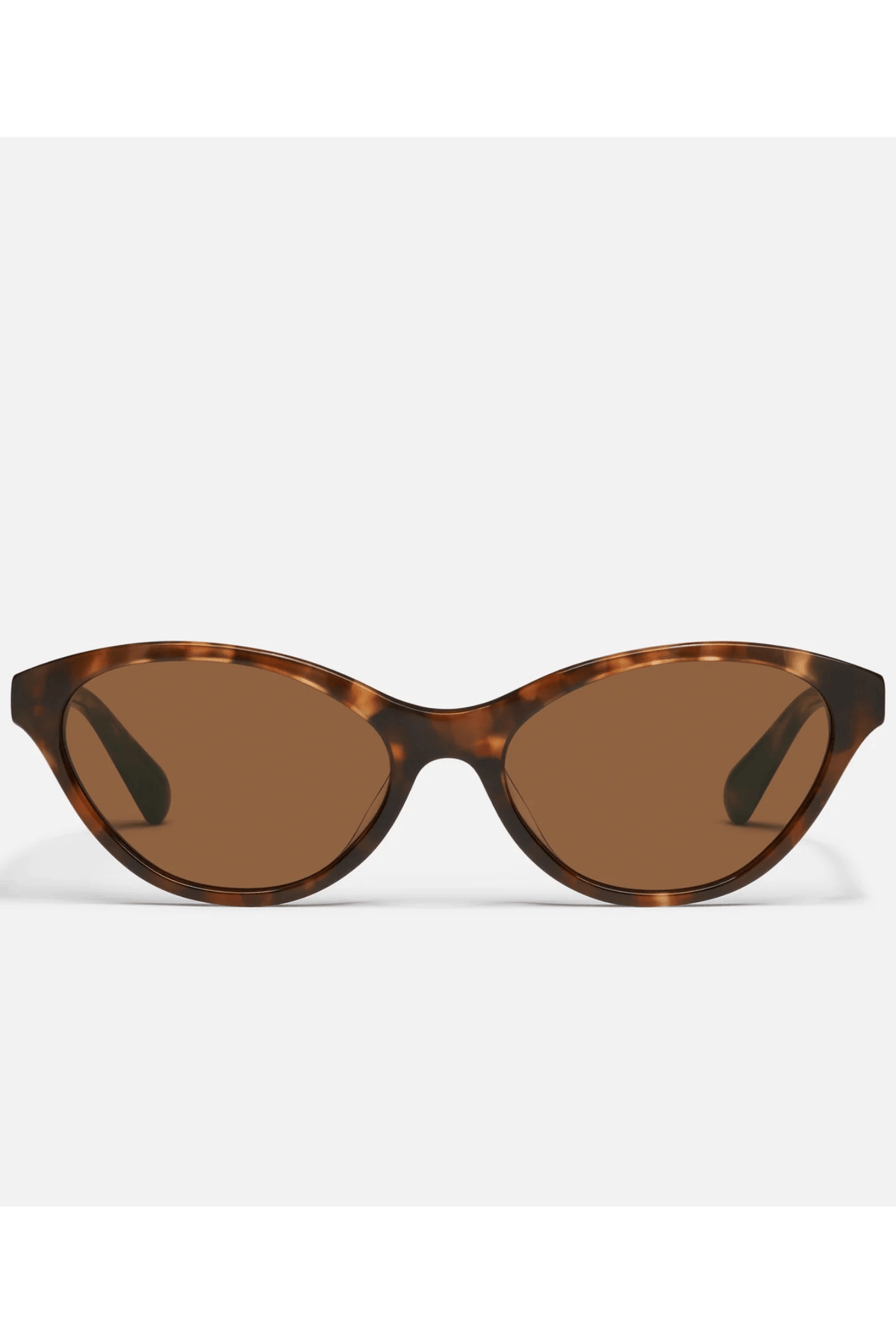 Quay Talk Nice Sunglasses-- Amber Tortoise/Brown