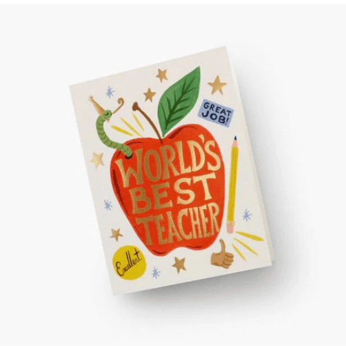 World's Best Teacher Greeting Card