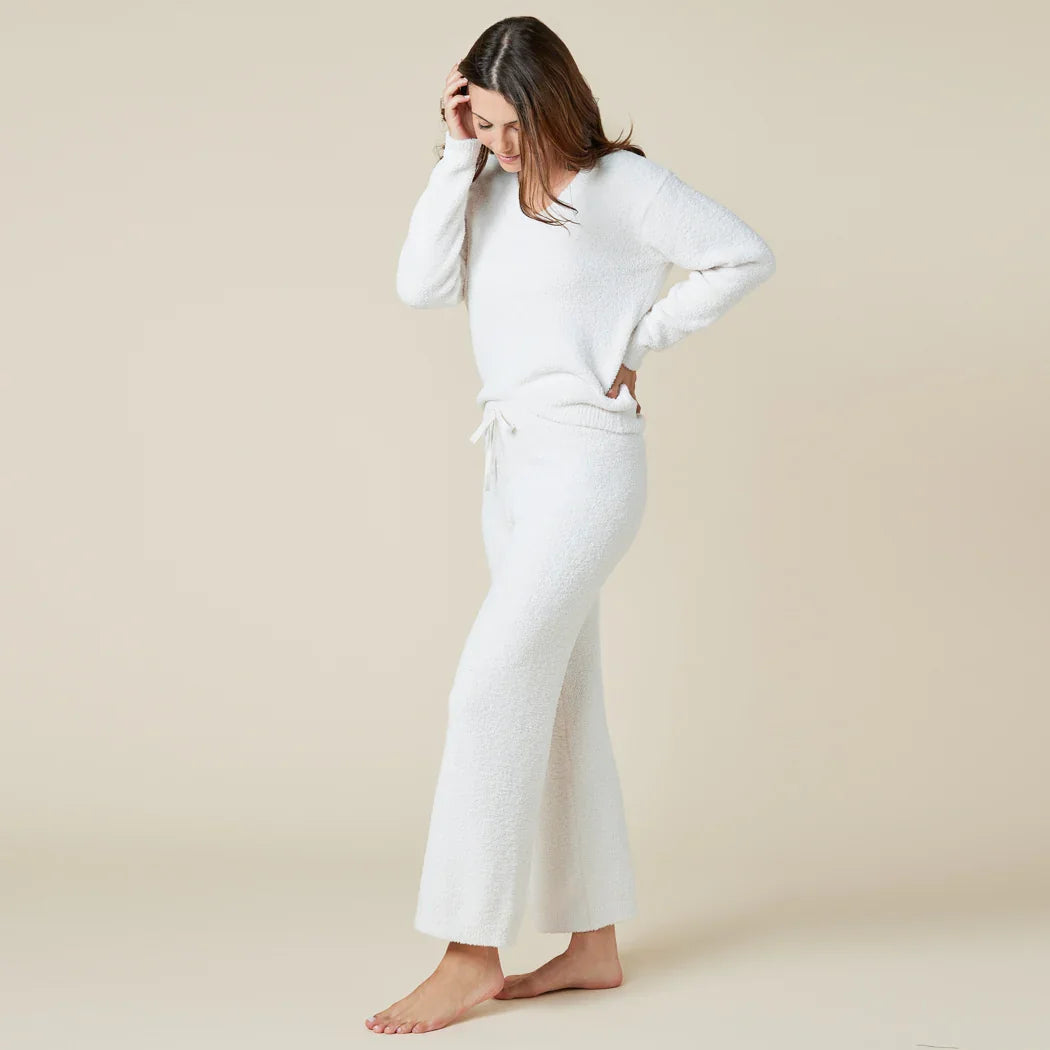 Softies Solid Marshmallow V-Neck Lounge Set