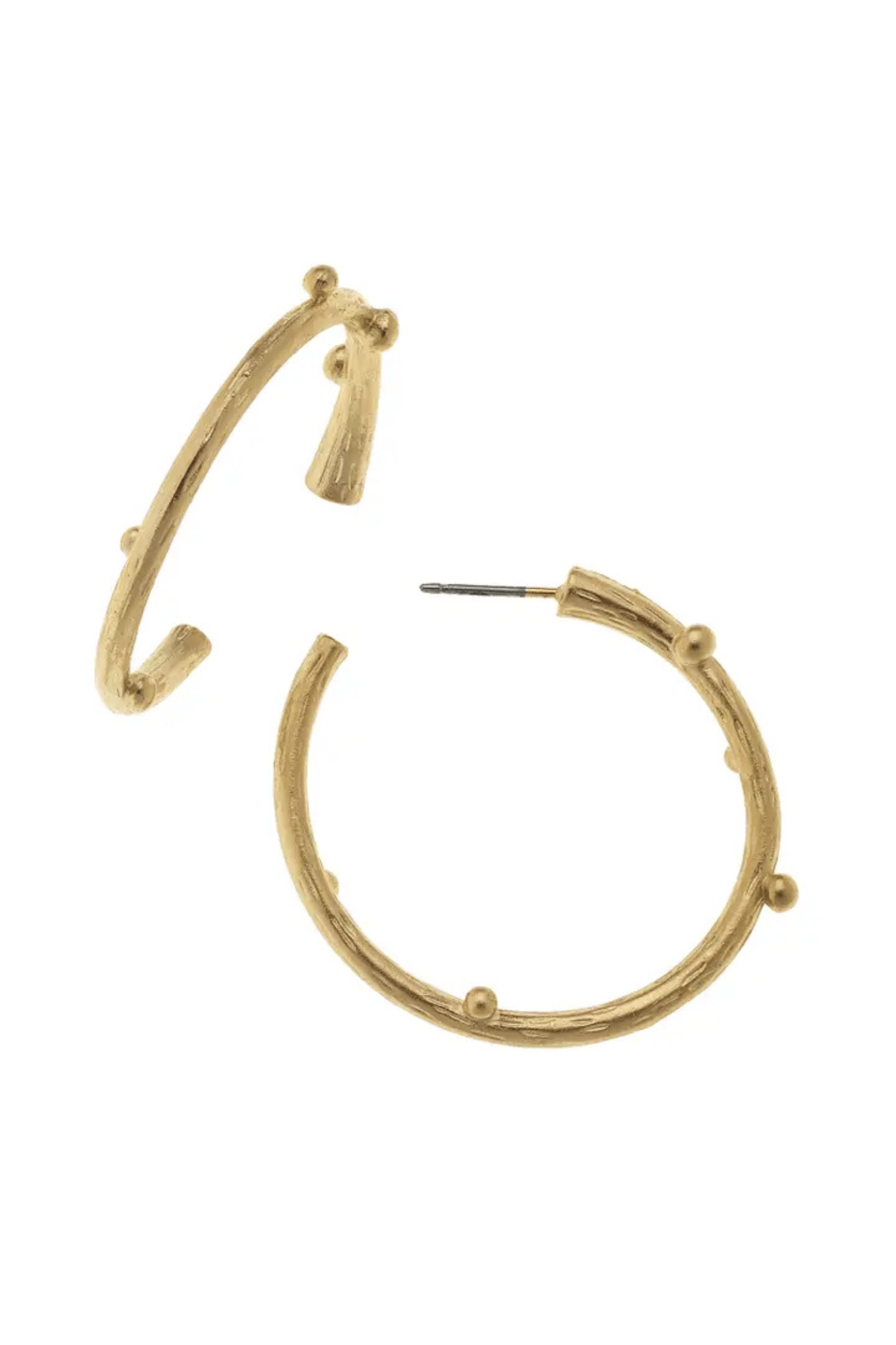 Susan Shaw Jewelry Susa Shaw Gold Vine Hoop Earrings Gold