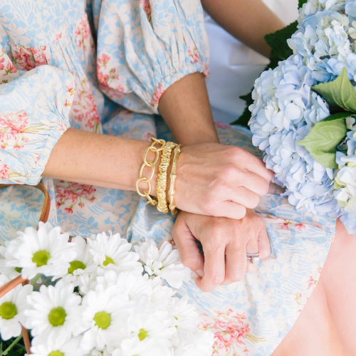 Susan Shaw Paris Bangle- Vintage Gold